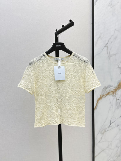 CD 25ss knit hollow shirt