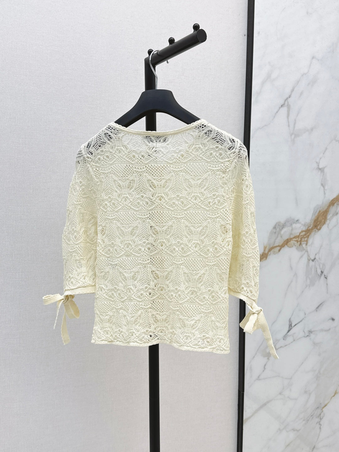 CD 25ss knit hollow cardigan