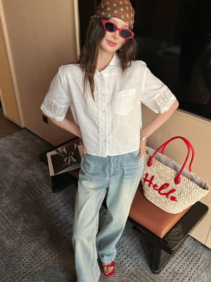 Celi 25ss lace shirt