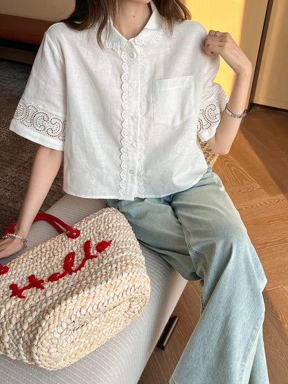 Celi 25ss lace shirt