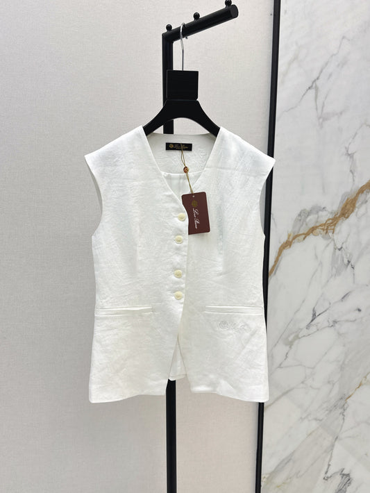Loro 25ss linen vest