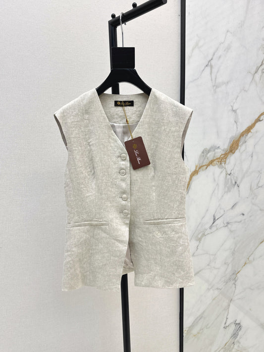 Loro 25ss linen vest