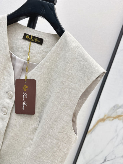 Loro 25ss linen vest
