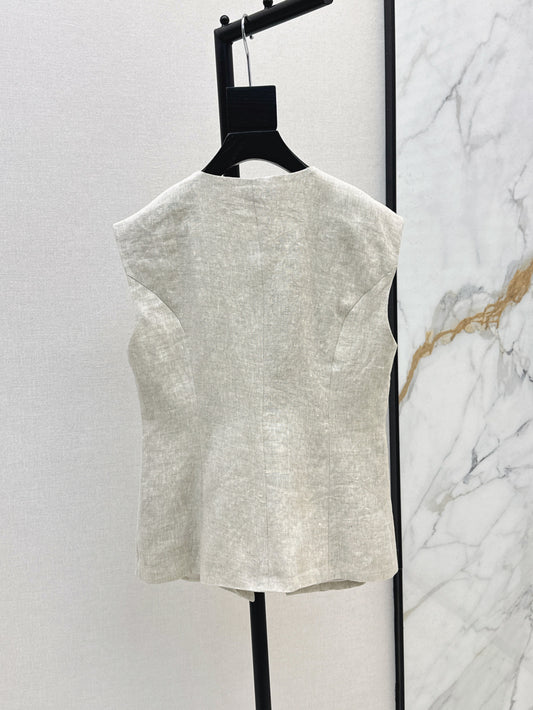 Loro 25ss linen vest