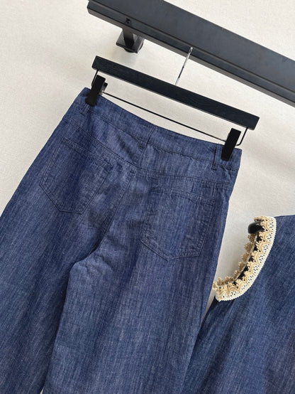 Loro 25SS lace jeans