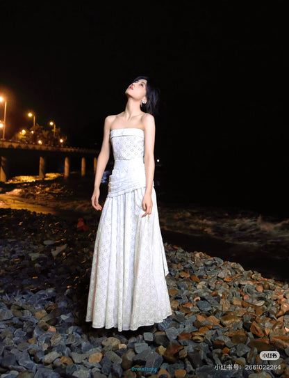 Chan 25ss embroidered dress