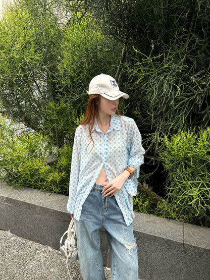 Louis 25ss print shirt
