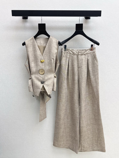 Loro 25ss vest pants set