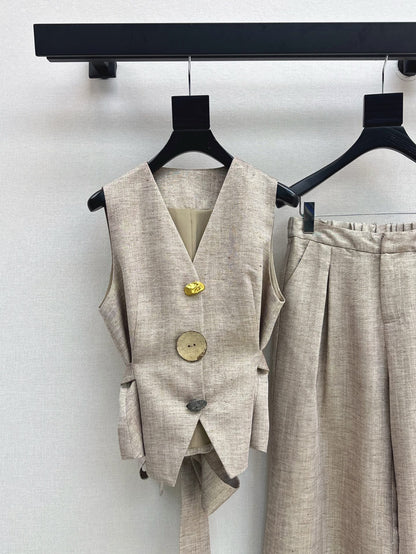 Loro 25ss vest pants set