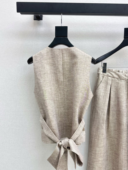 Loro 25ss vest pants set