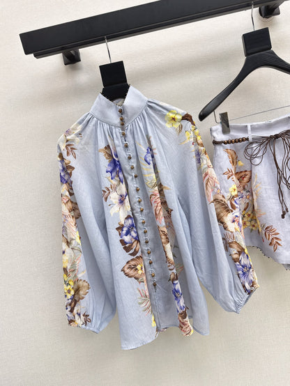 Zimm 25ss Linen shirt