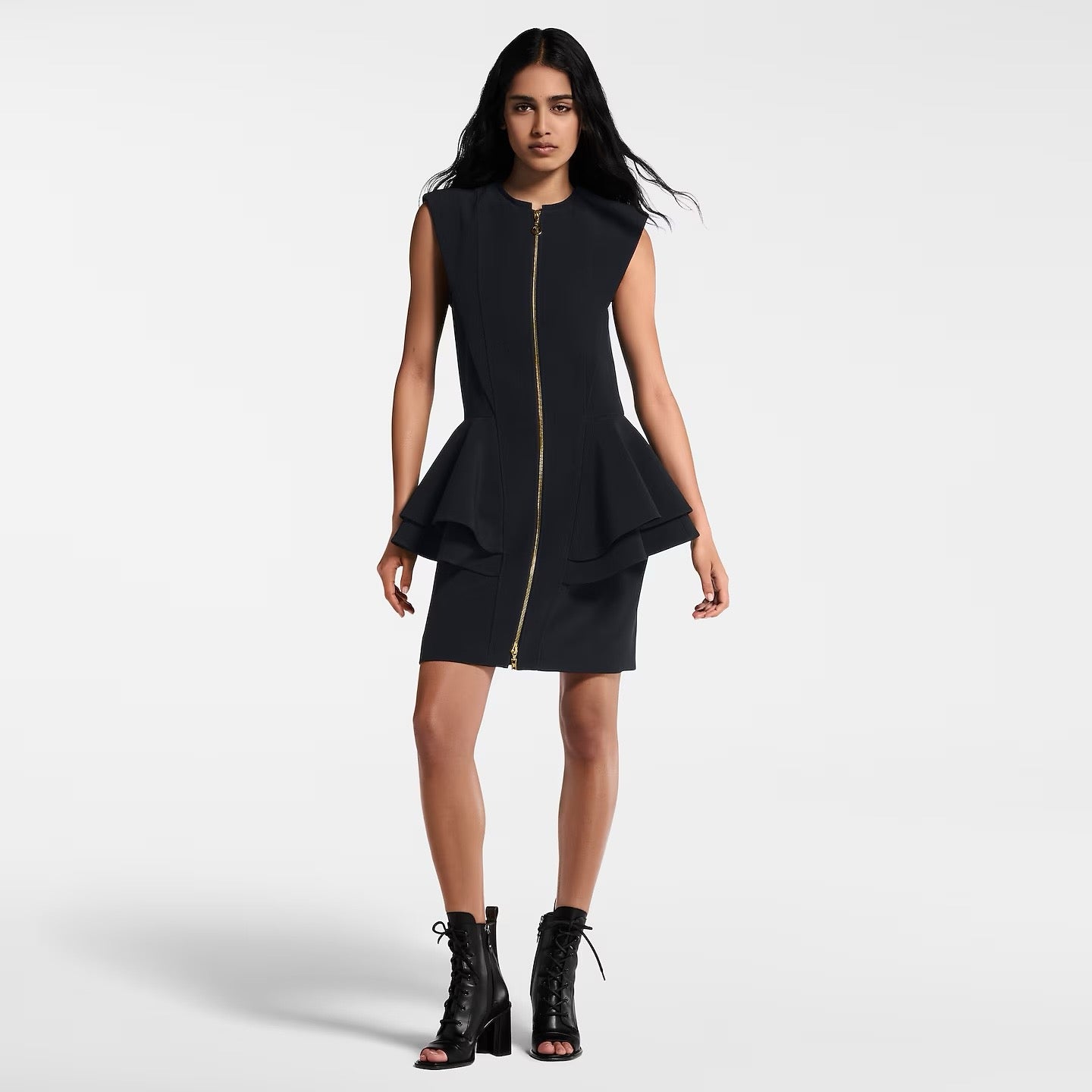 Loro 25ss ruffle dress