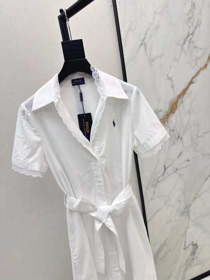 Ral 25ss lace shirt dress