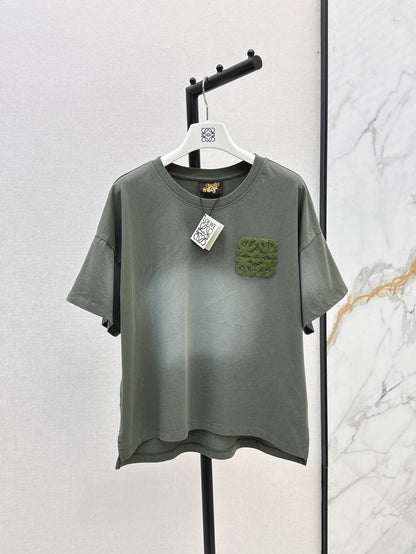 Loe 25ss embroidered t-shirt