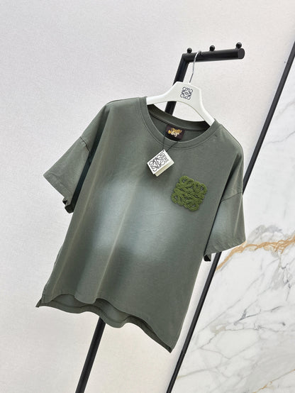 Loe 25ss embroidered t-shirt
