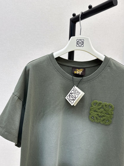 Loe 25ss embroidered t-shirt