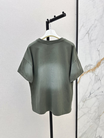 Loe 25ss embroidered t-shirt