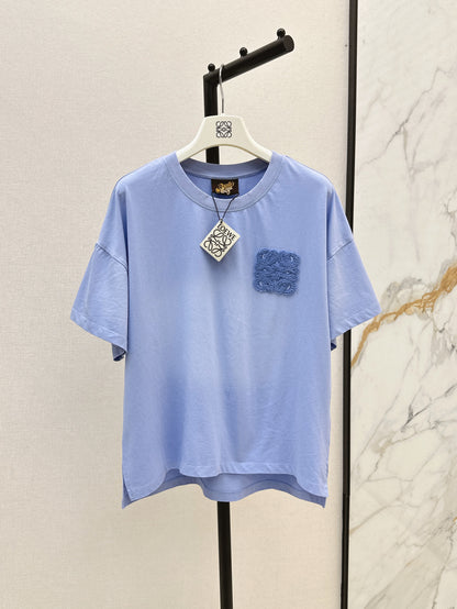 Loe 25ss embroidered t-shirt