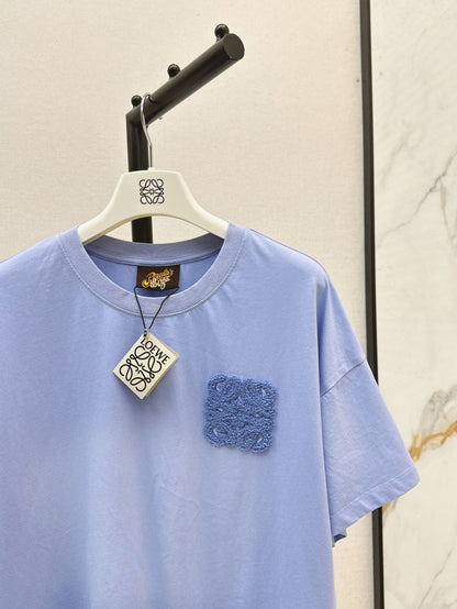 Loe 25ss embroidered t-shirt