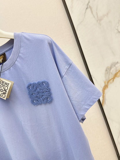 Loe 25ss embroidered t-shirt