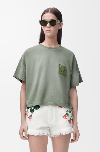 Loe 25ss embroidered t-shirt