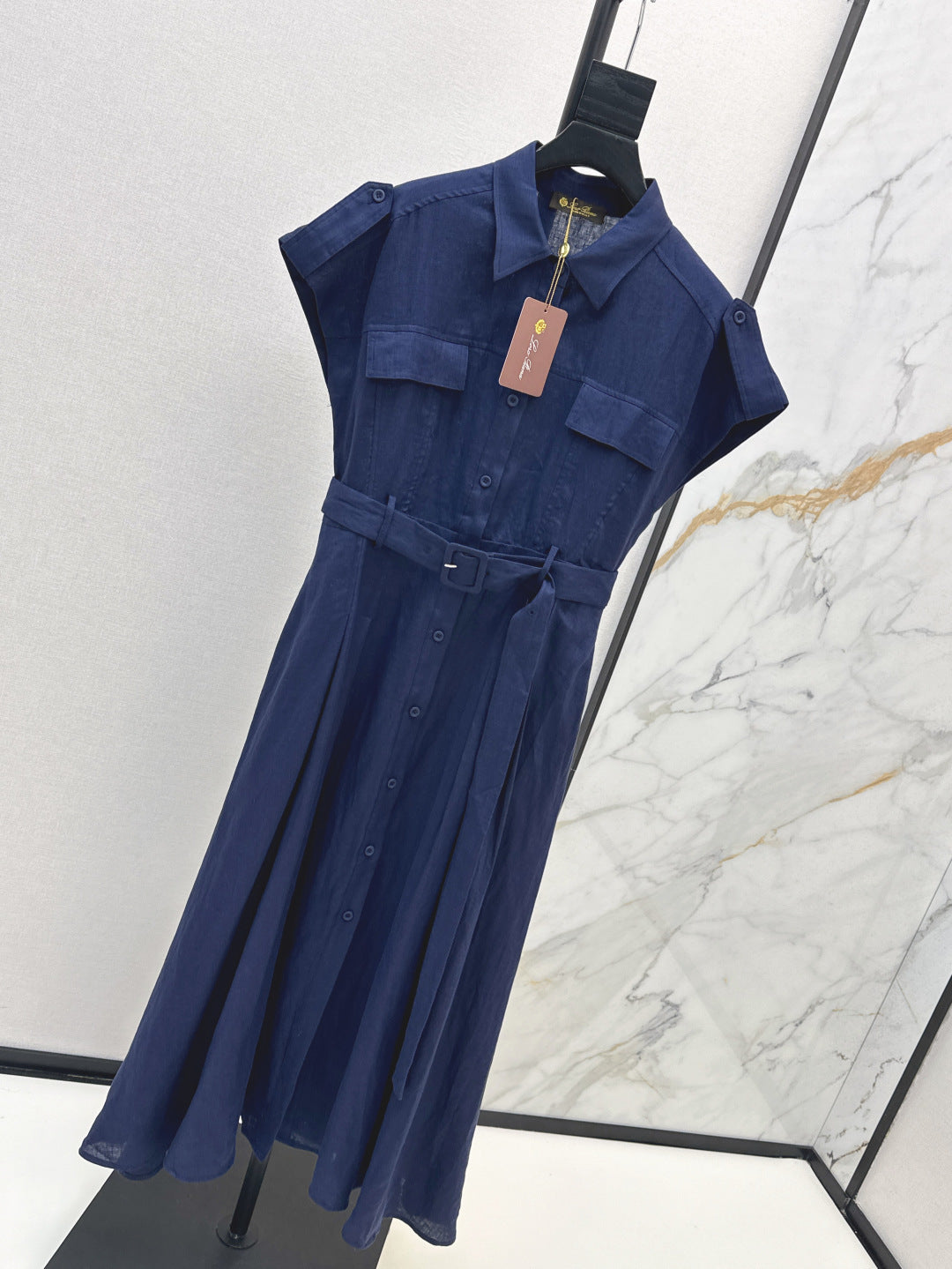 Loro 25ss Linen dress