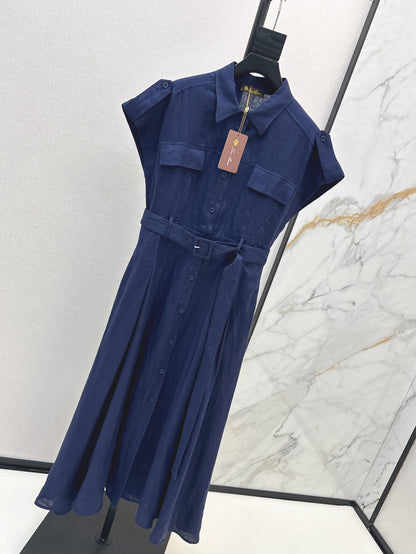 Loro 25ss Linen dress