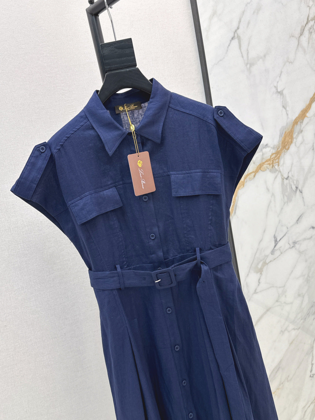 Loro 25ss Linen dress