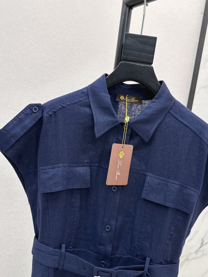 Loro 25ss Linen dress