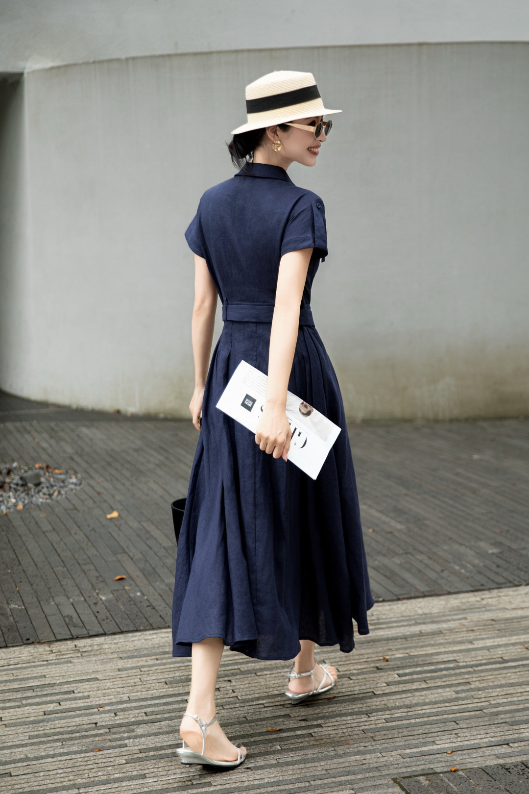 Loro 25ss Linen dress