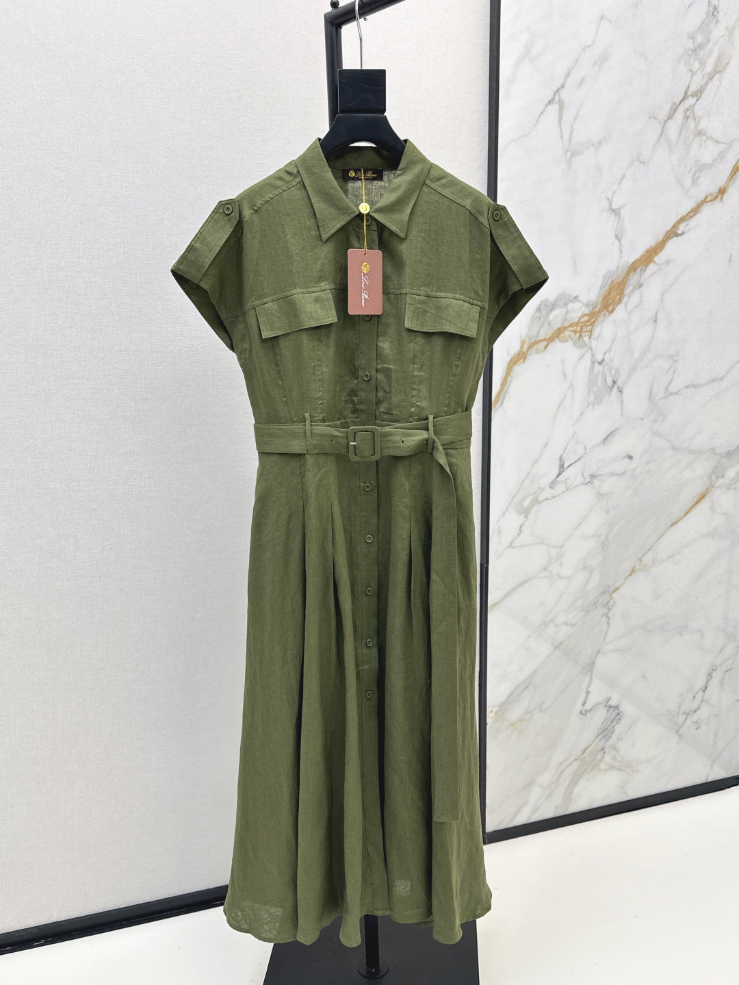 Loro 25ss Linen dress