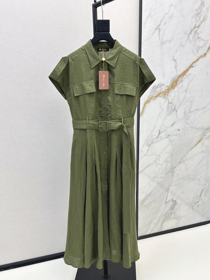 Loro 25ss Linen dress