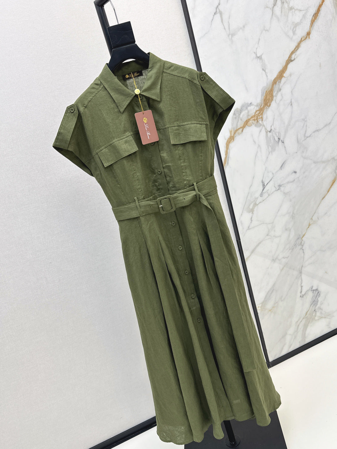 Loro 25ss Linen dress