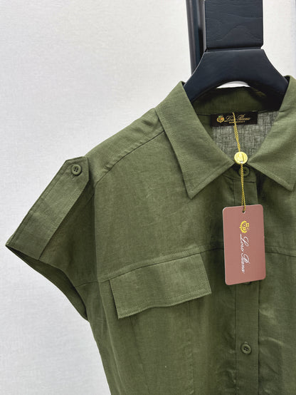 Loro 25ss Linen dress