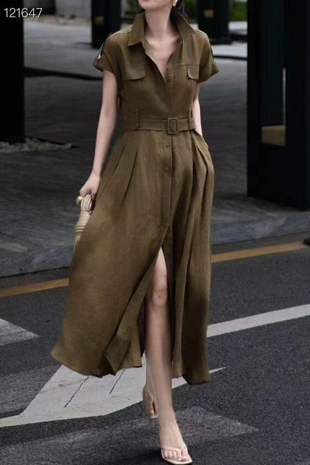 Loro 25ss Linen dress
