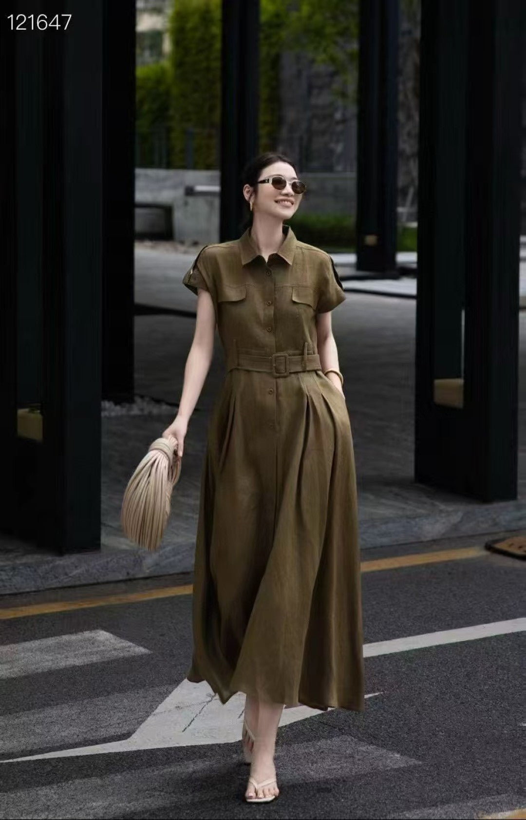 Loro 25ss Linen dress