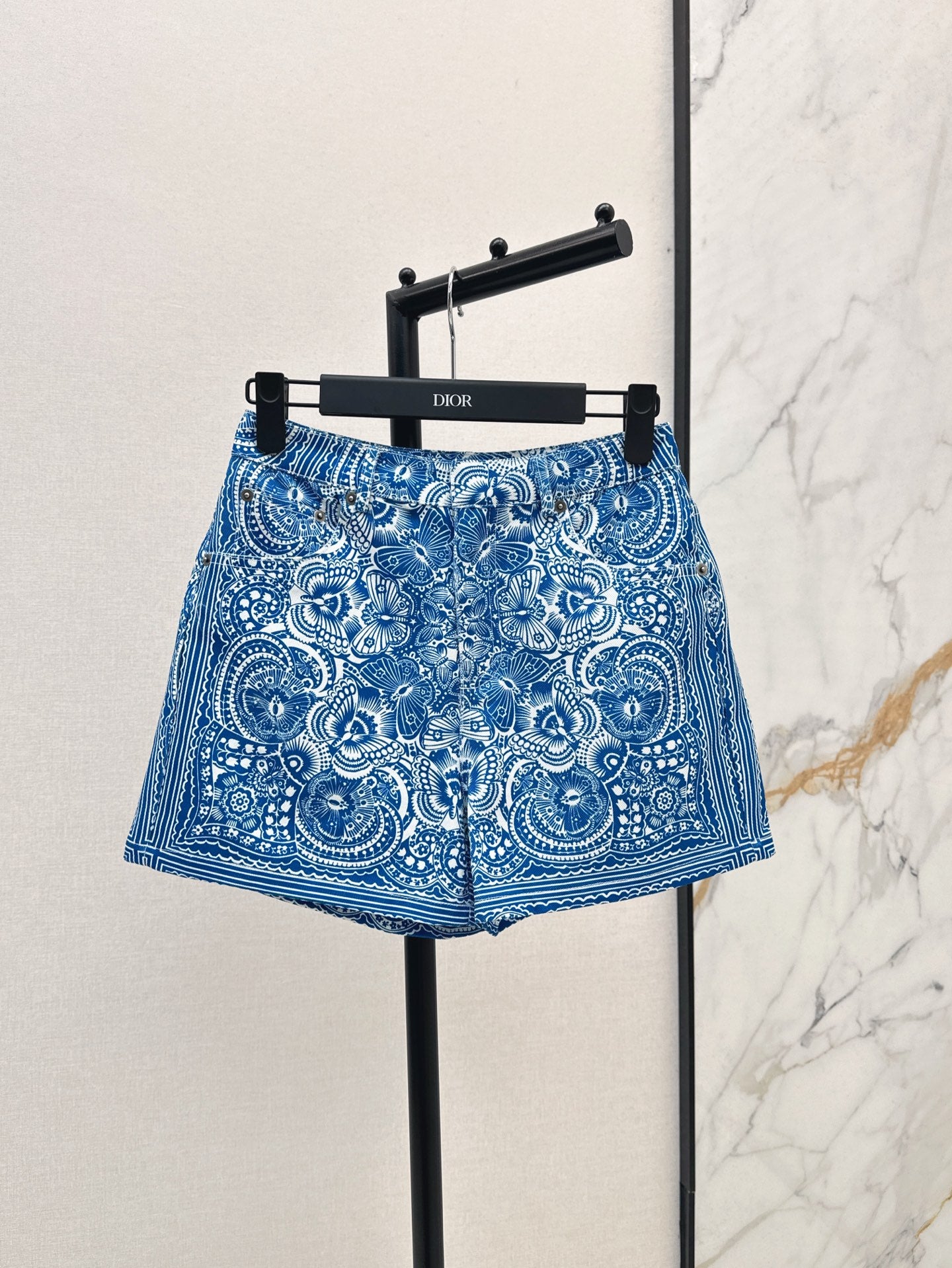 CD 25ss print denim short