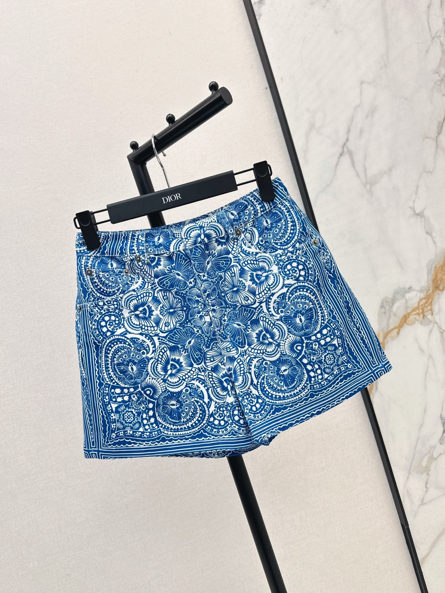 CD 25ss print denim short