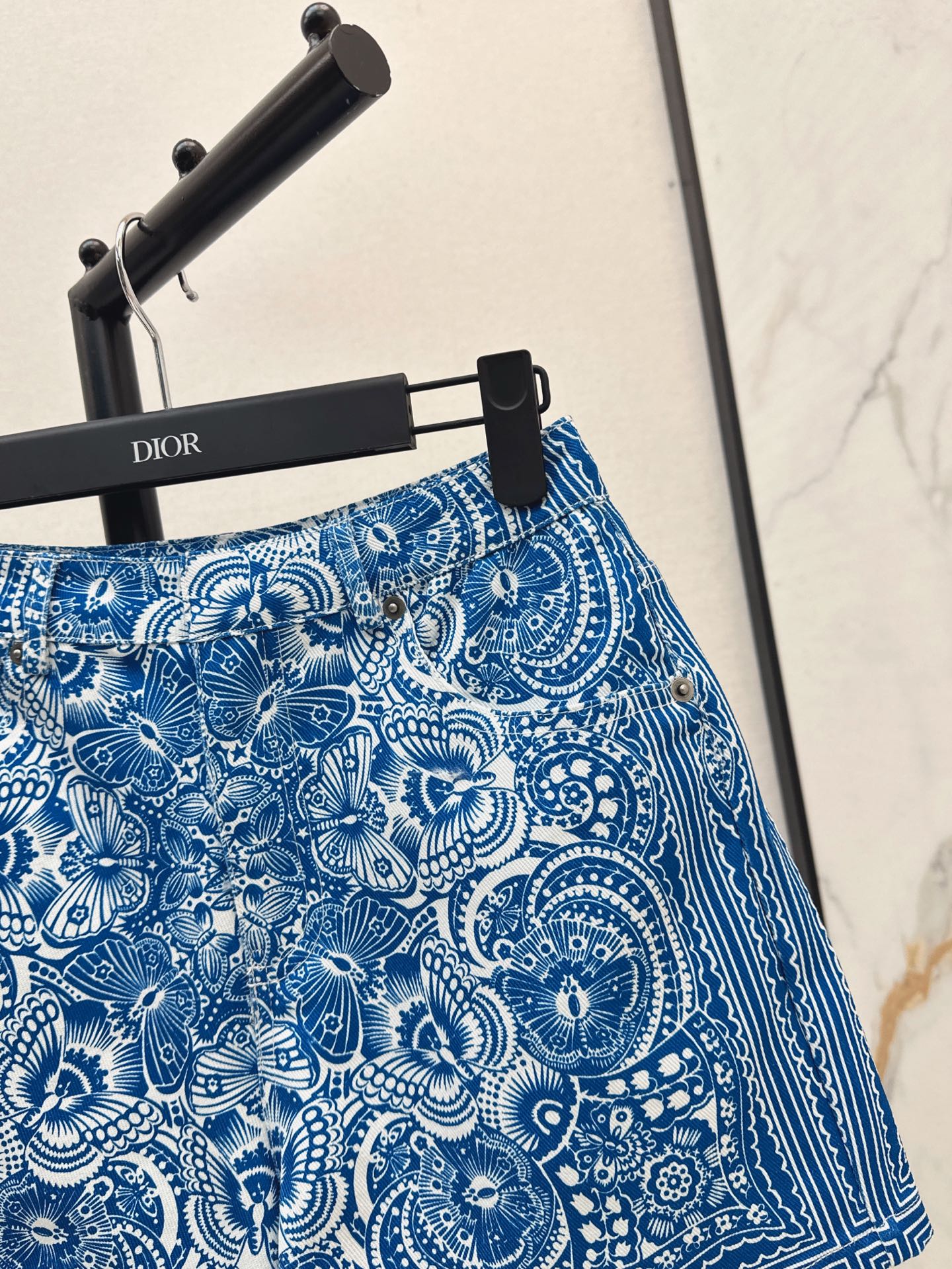 CD 25ss print denim short