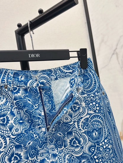 CD 25ss print denim short