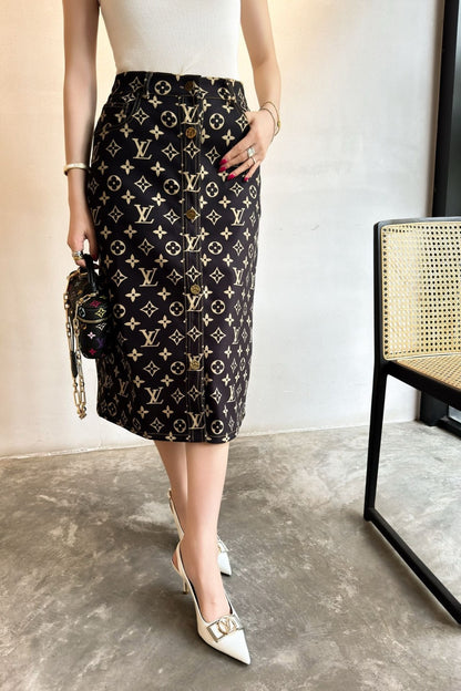 Louis 25ss monogram skirt