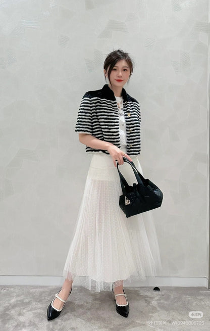 CD 25ss pleated skirt
