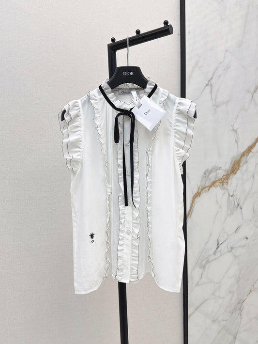 CD 25SS silk sleeveless shirt