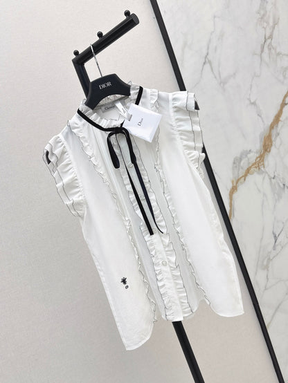 CD 25SS silk sleeveless shirt