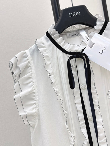 CD 25SS silk sleeveless shirt