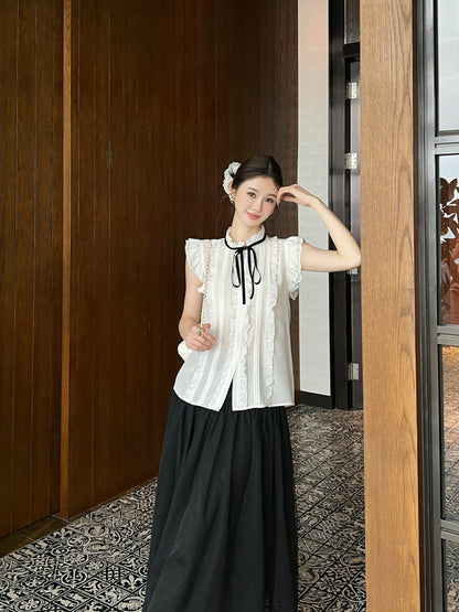 CD 25SS silk sleeveless shirt