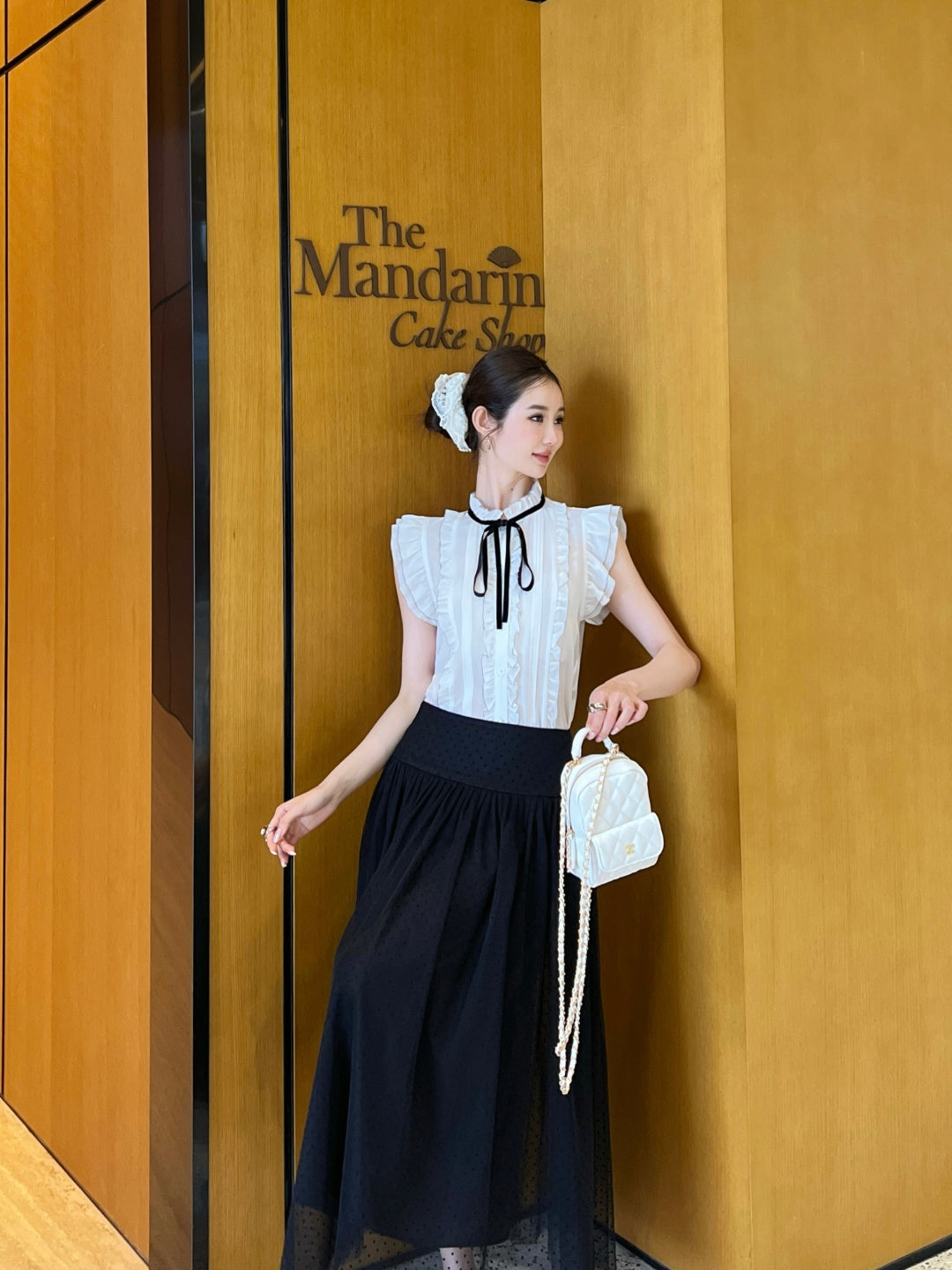 CD 25SS silk sleeveless shirt