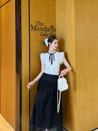 CD 25SS silk sleeveless shirt