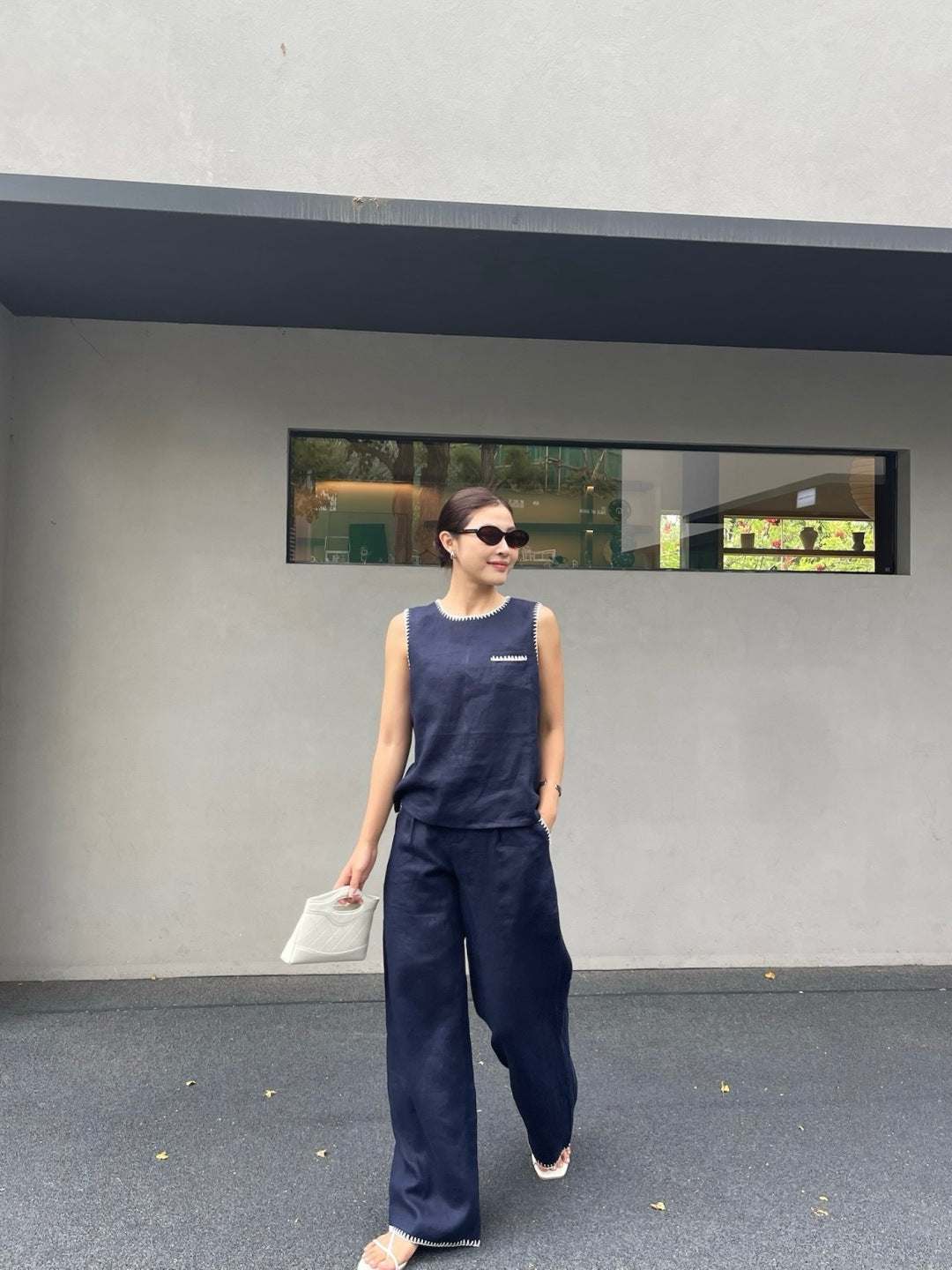 Loro 25ss linen suit