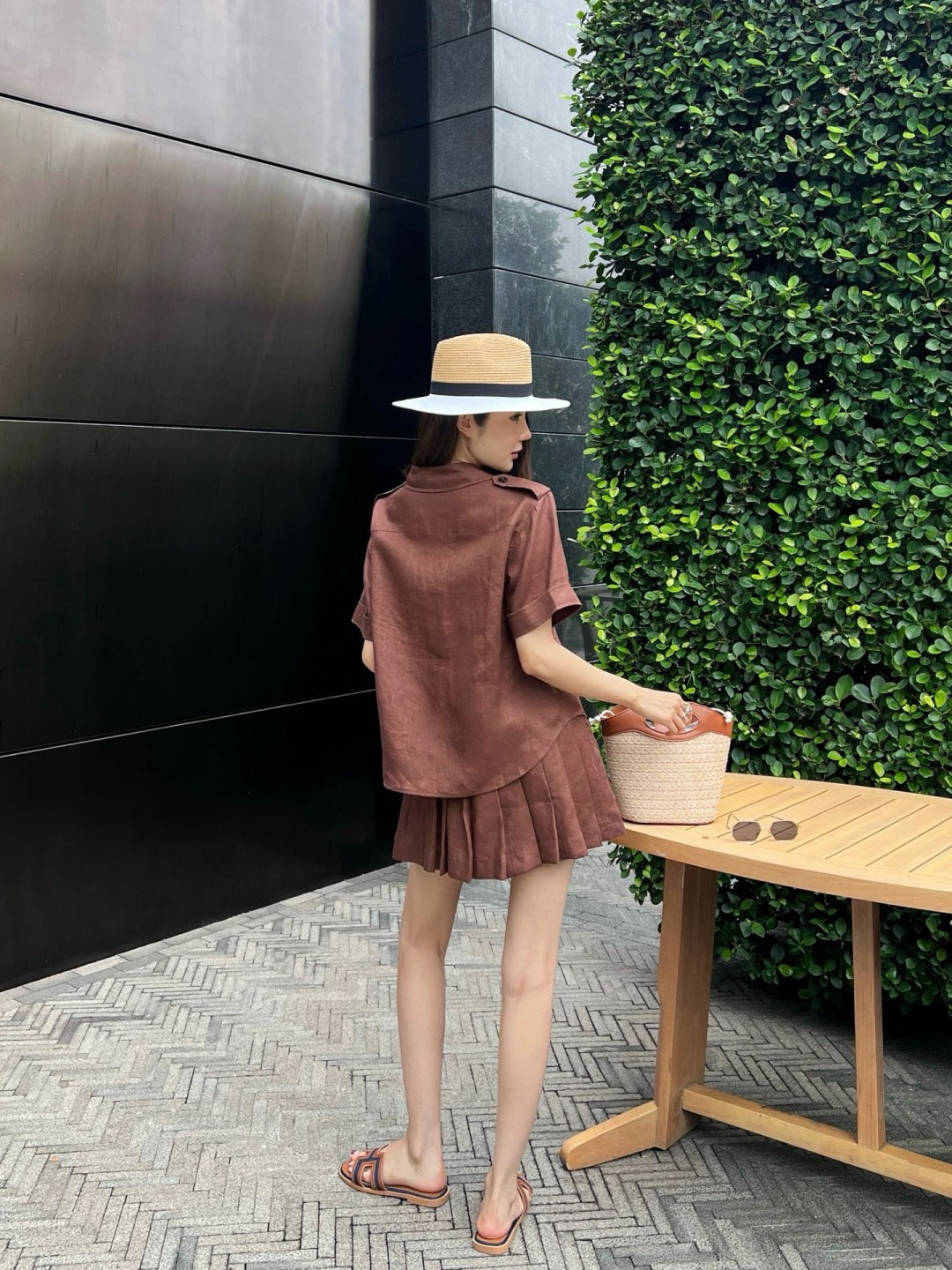 Loro 25ss linen suit